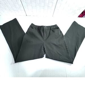 "St.John's Bay" Army Green Pants, Office Wear,Work,DISCOLORED SPOT‎ BY ZIPPER